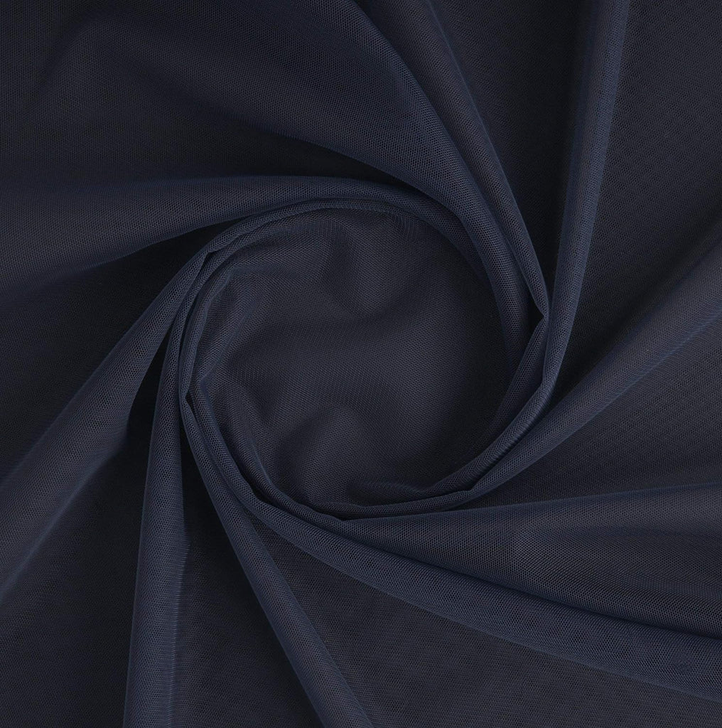 SHEER TULLE | 1060 PAT NAVY - Zelouf Fabrics