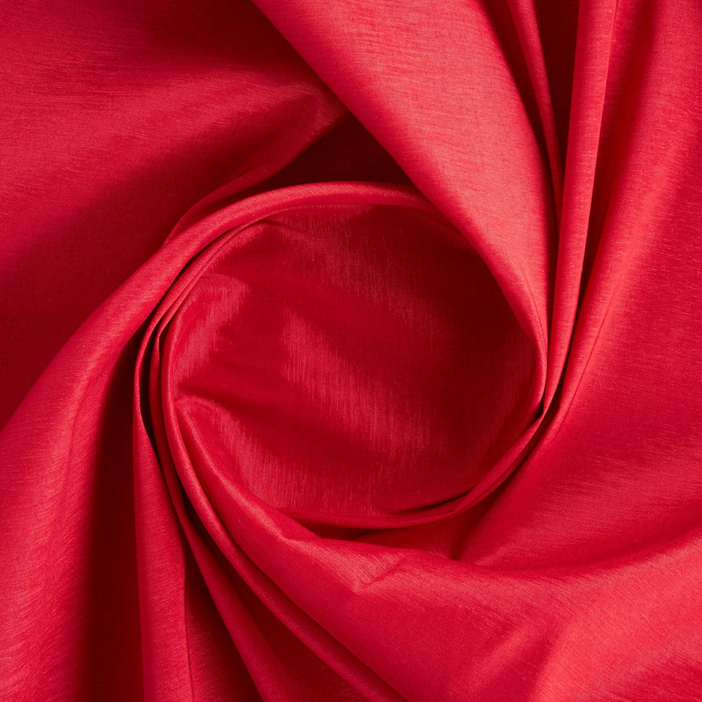 STRETCH TAFFETA | 6660 LUSH RUBY - Zelouf Fabrics
