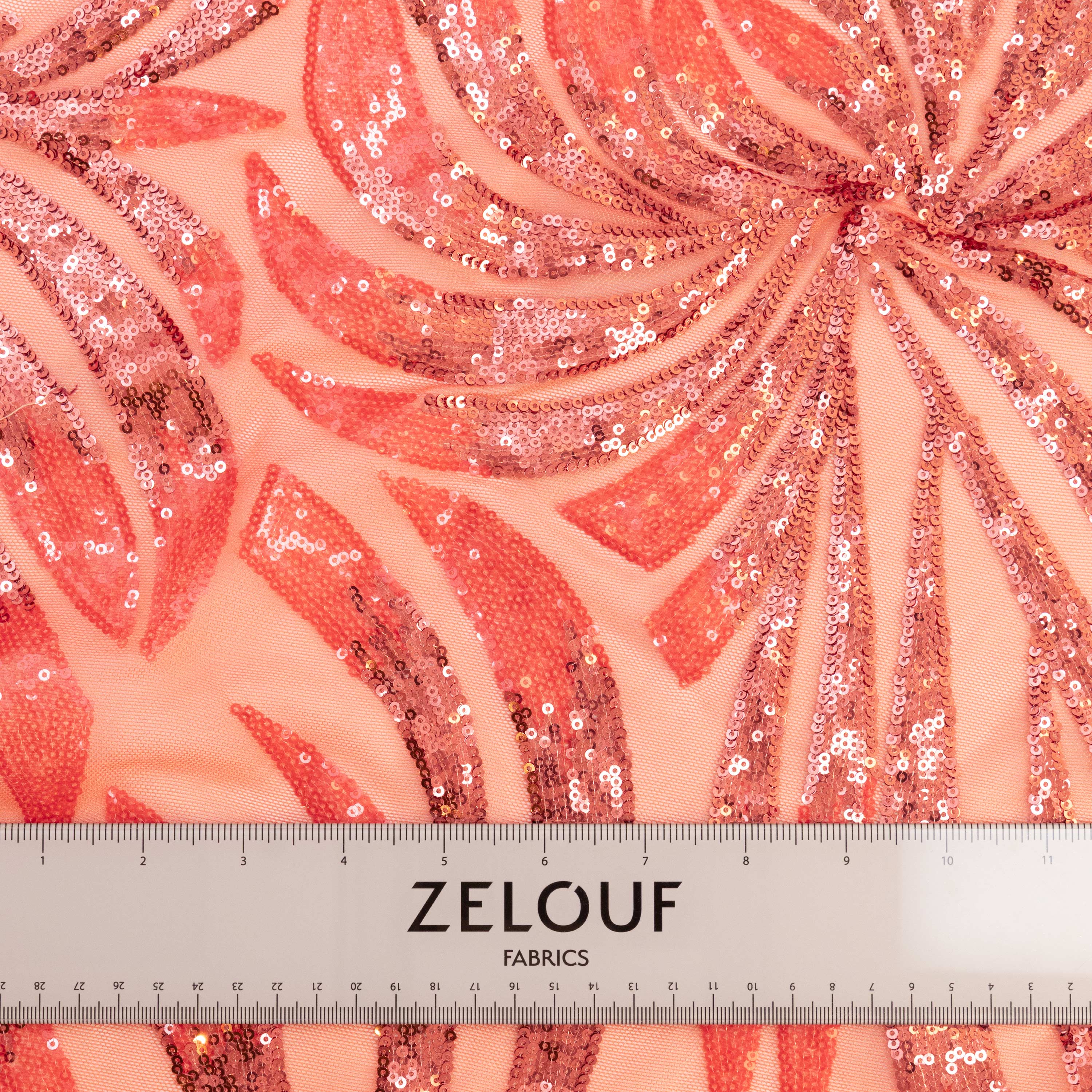 HADLEY TWO-TONE SEQUINS ON STRETCH MESH | 27998