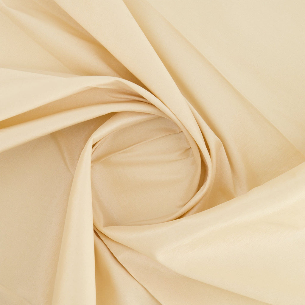 STRETCH TAFFETA | 6660 TRANQUIL CREAM - Zelouf Fabrics