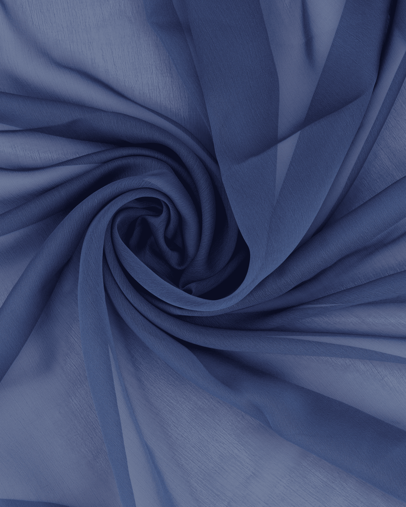 CATIONIC CHIFFON | 829 WINTER BLUE - Zelouf Fabrics