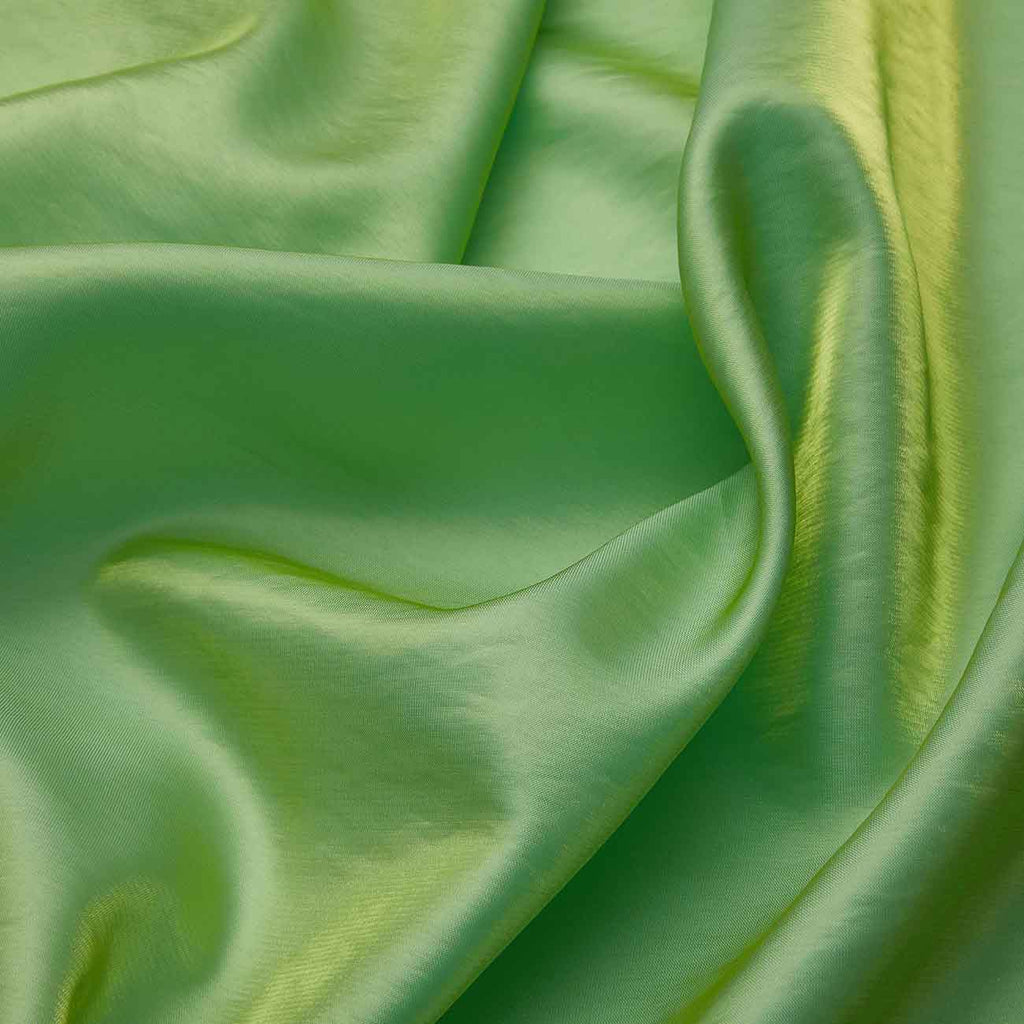 ANNABELLE STRETCH SATIN | 1173 LIME - Zelouf Fabrics
