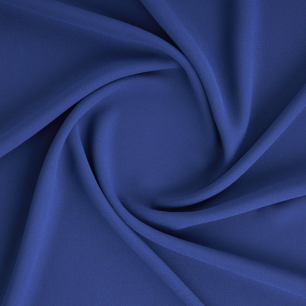PEBBLE CREPE GEORGETTE | 212 MELTED SAPPHIRE - Zelouf Fabrics