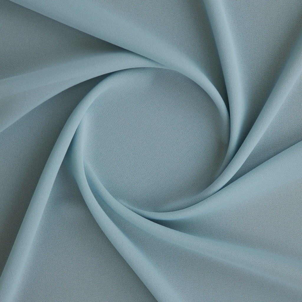 PEBBLE CREPE GEORGETTE | 212 BLUE FAIRY - Zelouf Fabrics