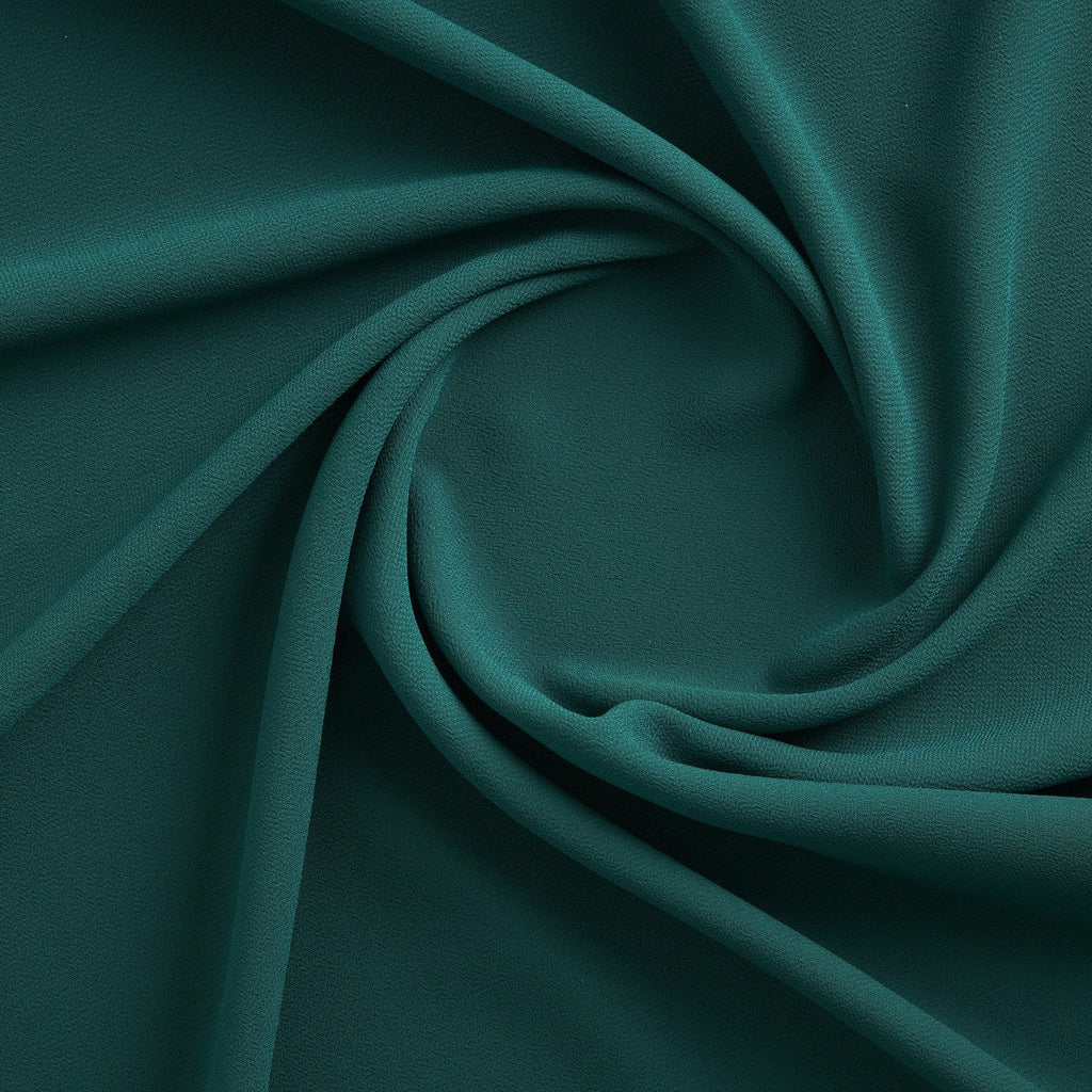 PEBBLE CREPE GEORGETTE | 212 EMERALD RUM - Zelouf Fabrics