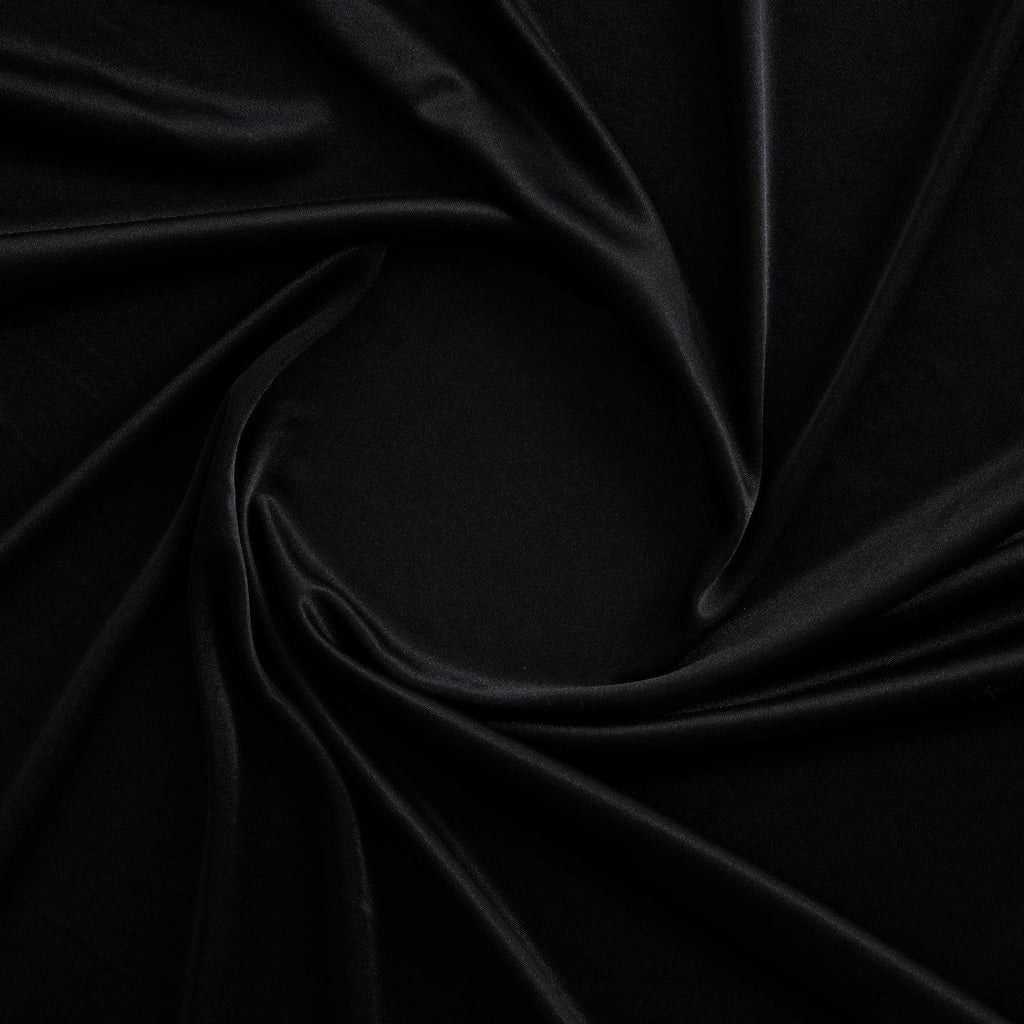 SATIN KNIT LINING | 4344 BLACK - Zelouf Fabrics