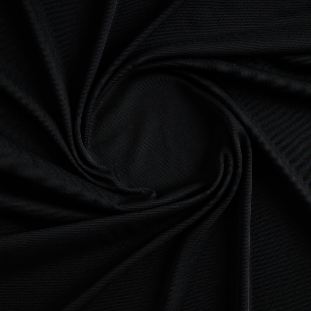 MATTE JERSEY CHIFFON | 631 BLACK - Zelouf Fabrics