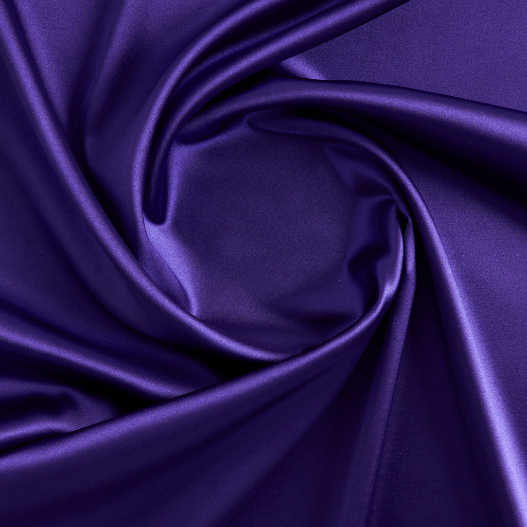 STRETCH CHARMEUSE SATIN | 7306 SAPPHIRE DELUXE - Zelouf Fabrics