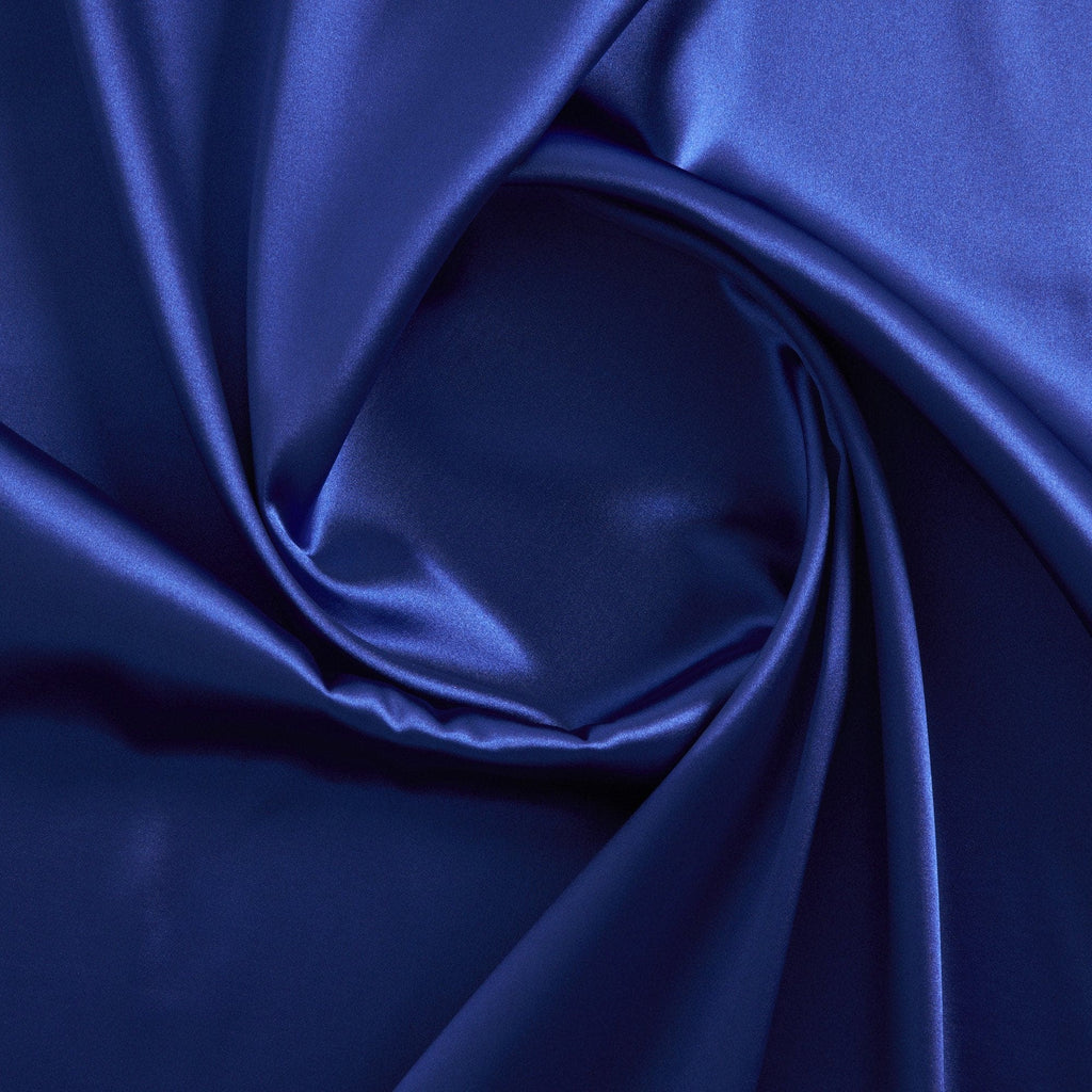 STRETCH CHARMEUSE SATIN | 7306 SAPPHIRE PASSION - Zelouf Fabrics