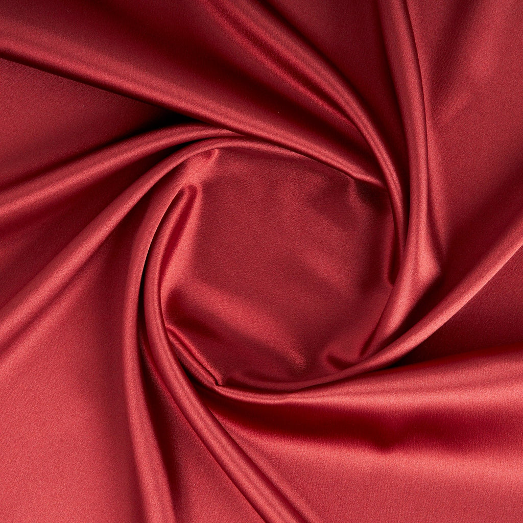 DANIELLE STRETCH SATIN | 7311 SULTRY RUST - Zelouf Fabrics