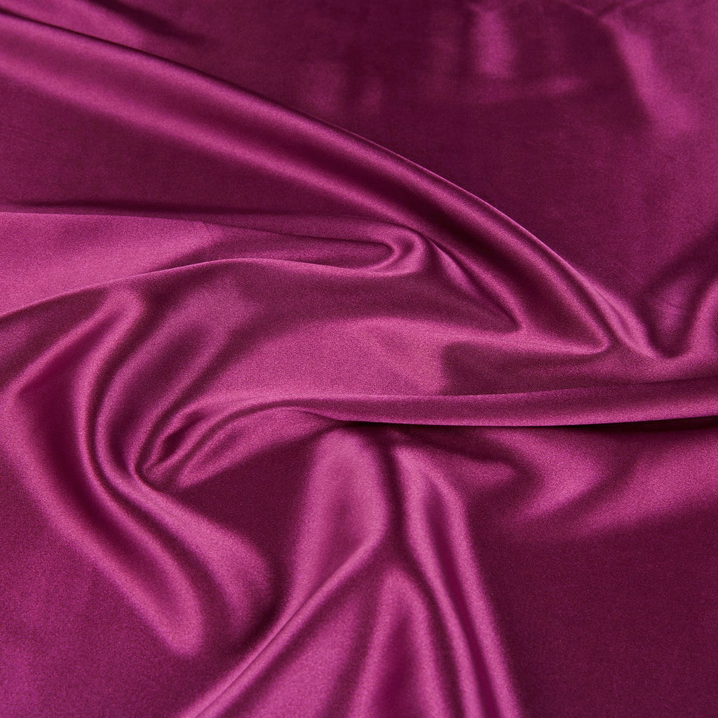 ANNABELLE STRETCH SATIN | 1173 FUCHSIA - Zelouf Fabrics