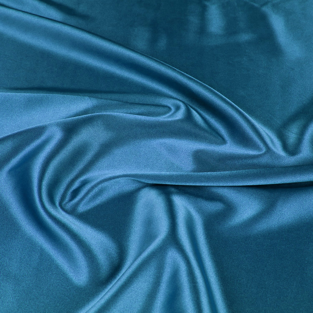 ANNABELLE STRETCH SATIN | 1173 FUNKY NEON BLUE - Zelouf Fabrics