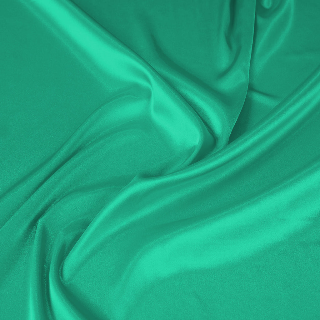 ANNABELLE STRETCH SATIN | 1173 FUNKY NEON TEAL - Zelouf Fabrics