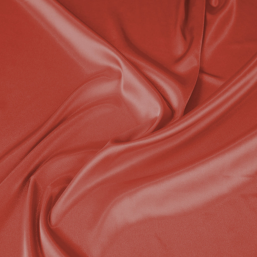 ANNABELLE STRETCH SATIN | 1173 JUST CORAL - Zelouf Fabrics