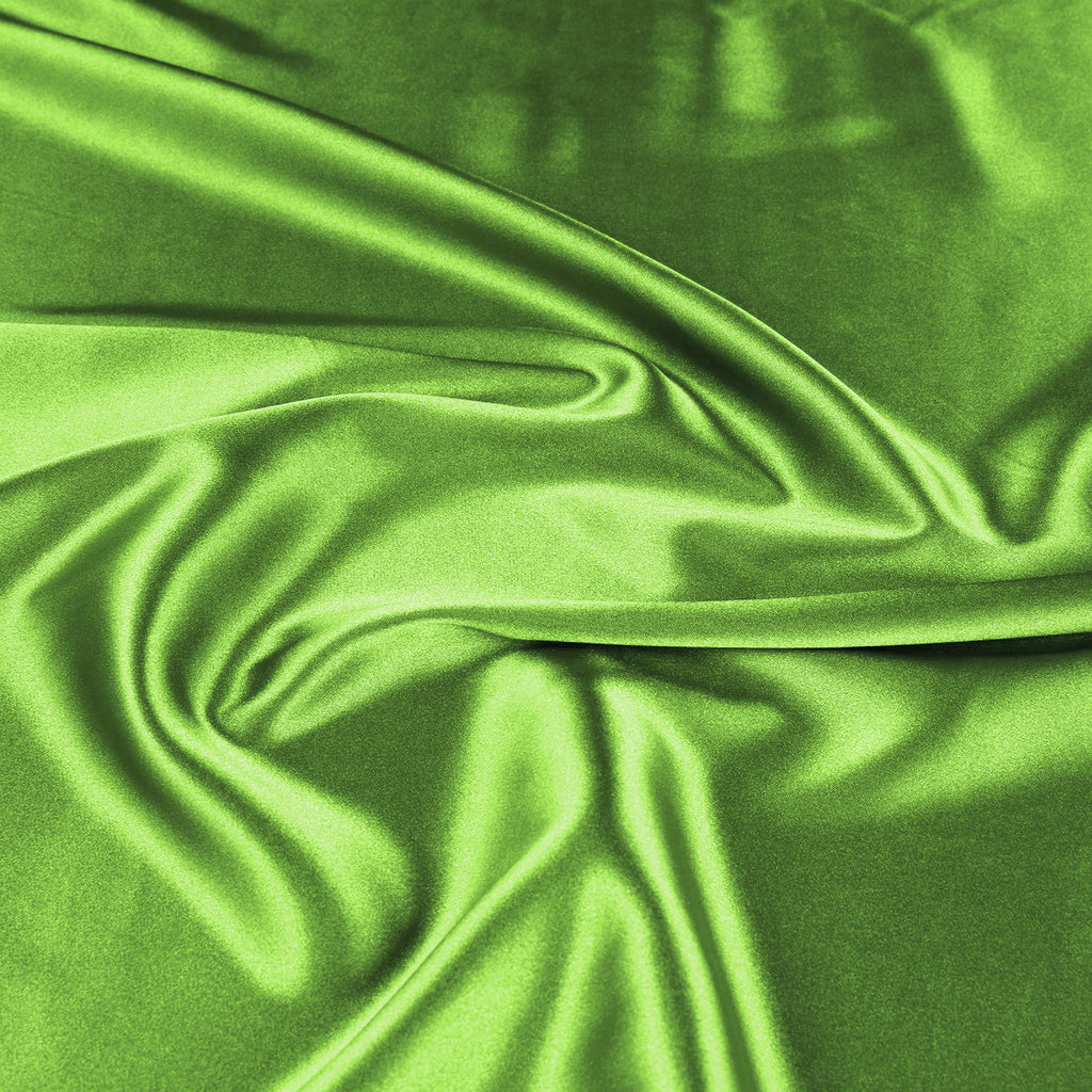 ANNABELLE STRETCH SATIN | 1173 KIWI PERFUME - Zelouf Fabrics