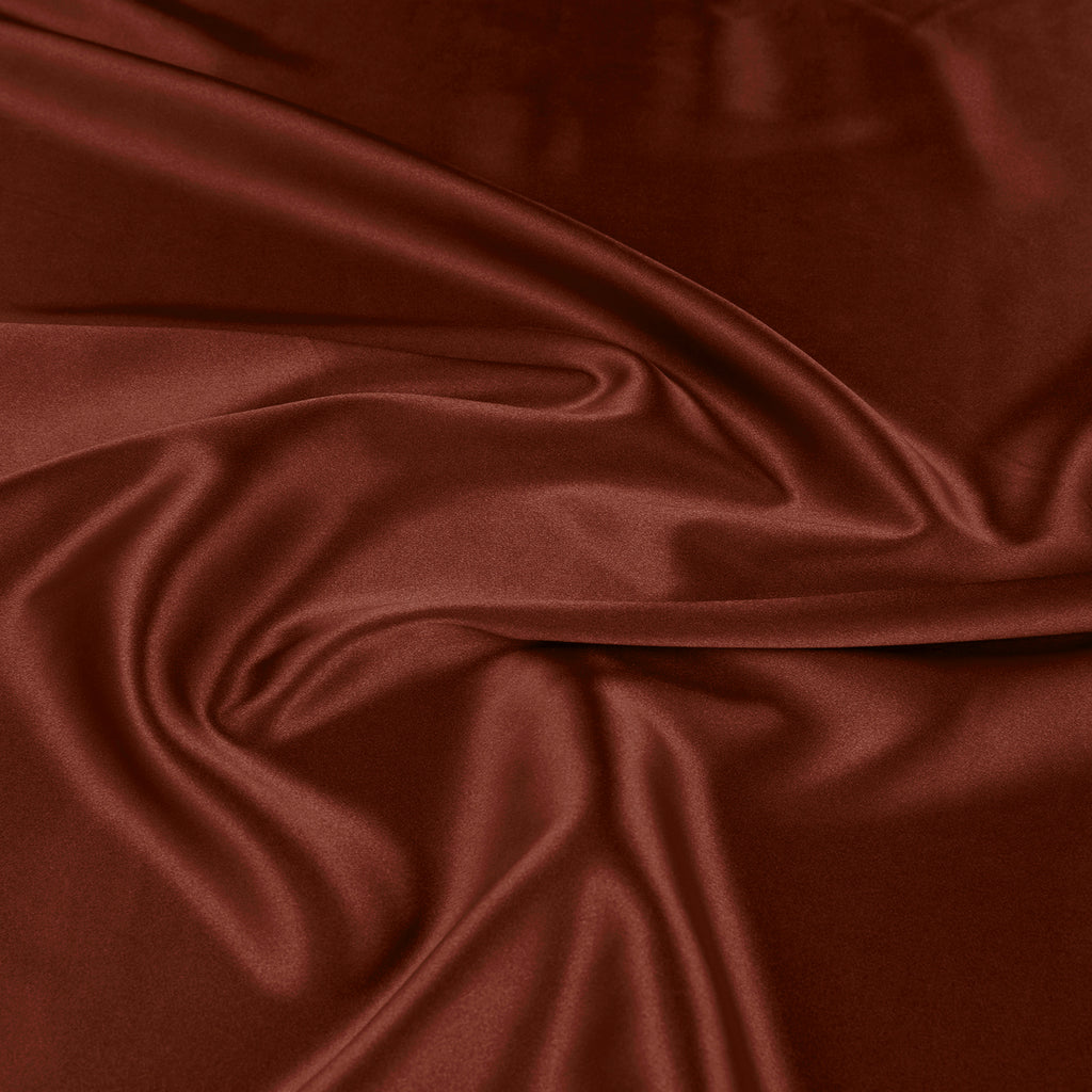 ANNABELLE STRETCH SATIN | 1173 PUMPKIN PIE - Zelouf Fabrics