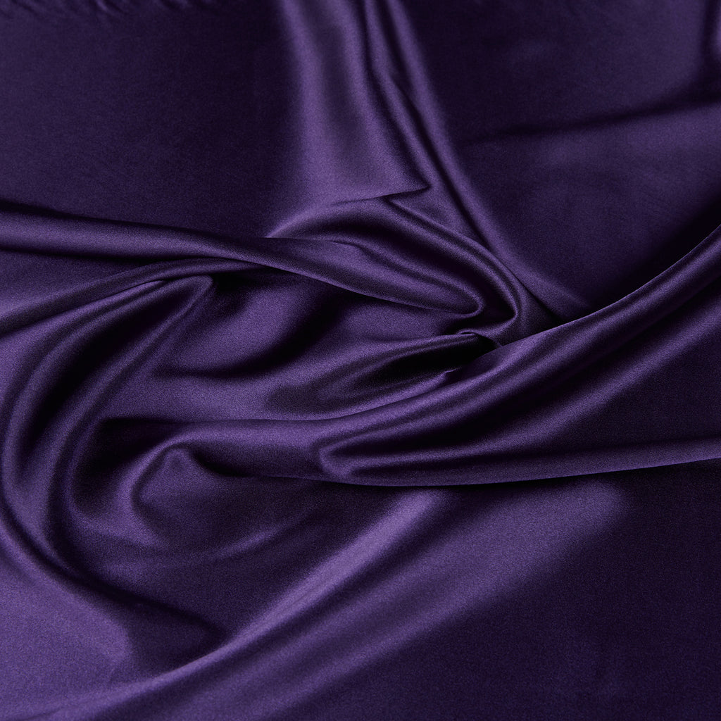 ANNABELLE STRETCH SATIN | 1173 PURPLE POISON - Zelouf Fabrics