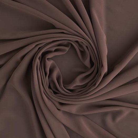 HI MULTI CHIFFON | 835 DV BROWN - Zelouf Fabrics