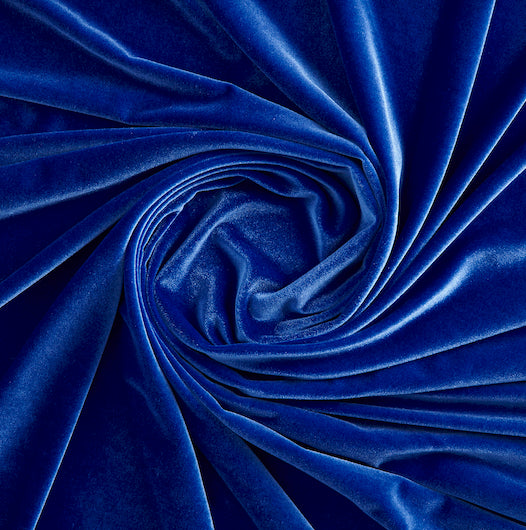 STRETCH VELVET | 323 ROYAL DELIGHT - Zelouf Fabrics