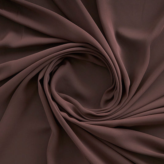 HI MULTI CHIFFON | 835 P CAFE BROWN - Zelouf Fabrics