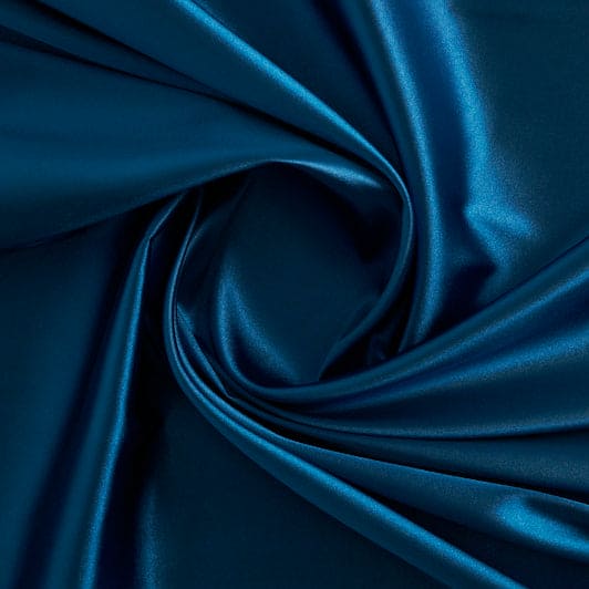STRETCH CHARMEUSE SATIN | 7306 CARTIER SAPHIRE - Zelouf Fabrics
