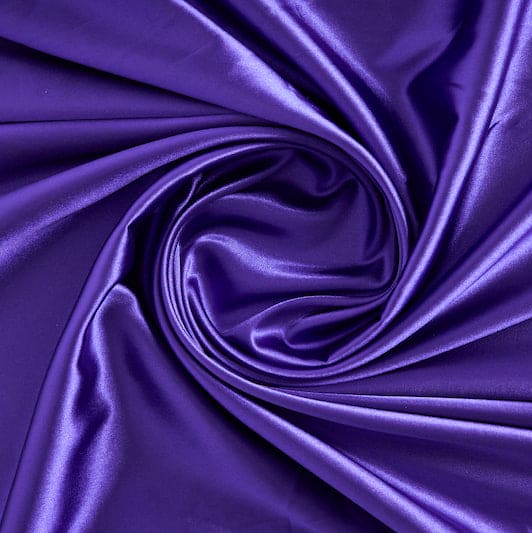 STRETCH CHARMEUSE SATIN | 7306 BRIGHT PURPLE - Zelouf Fabrics