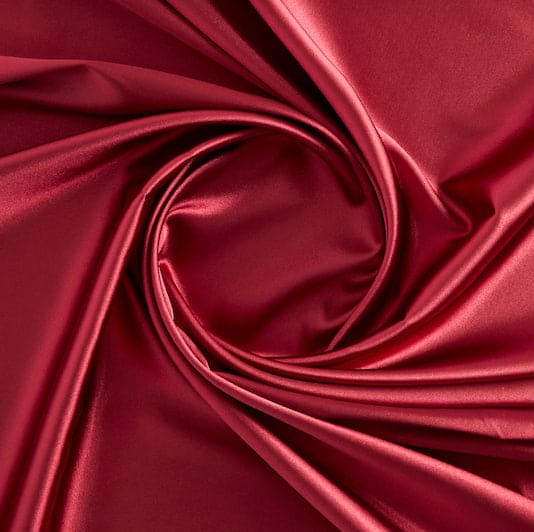 STRETCH CHARMEUSE SATIN | 7306 GARNET DELUXE - Zelouf Fabrics