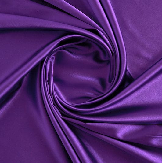STRETCH CHARMEUSE SATIN | 7306 PURPLE BALLET - Zelouf Fabrics