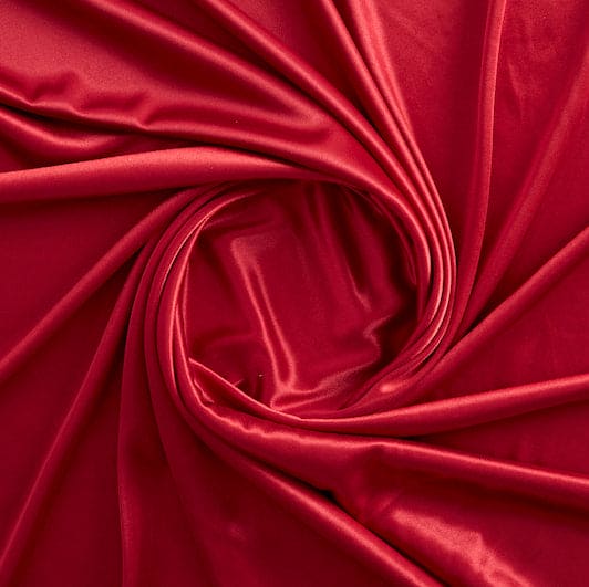 SATIN KNIT LINING | 4344 CHERI RED - Zelouf Fabrics