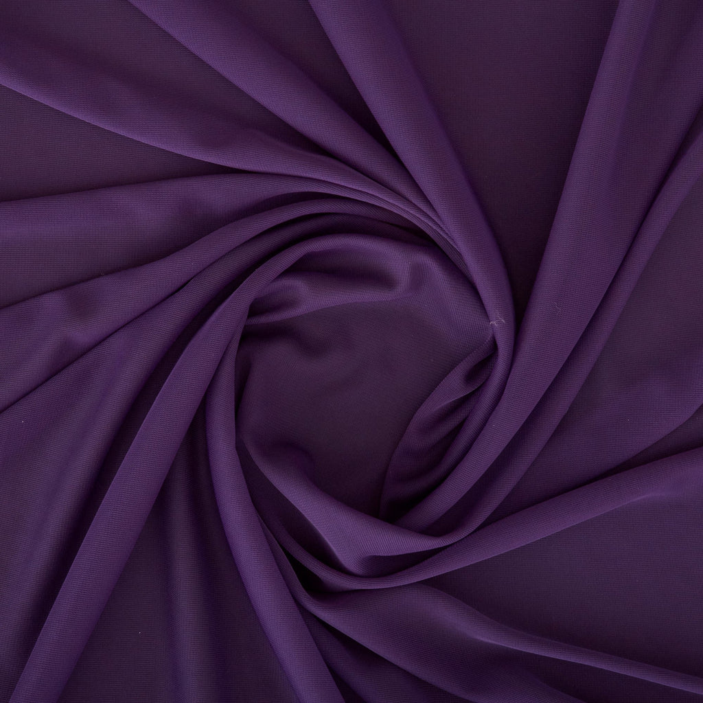 MATTE JERSEY CHIFFON | 631 PLUM SAPPHIRE - Zelouf Fabrics