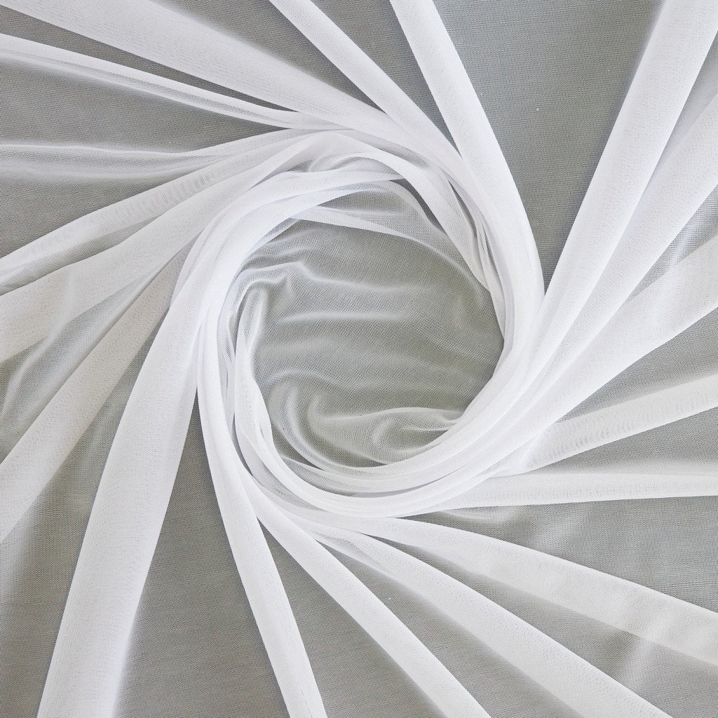 MATTE JERSEY CHIFFON | 631 OPTIC WHITE - Zelouf Fabrics