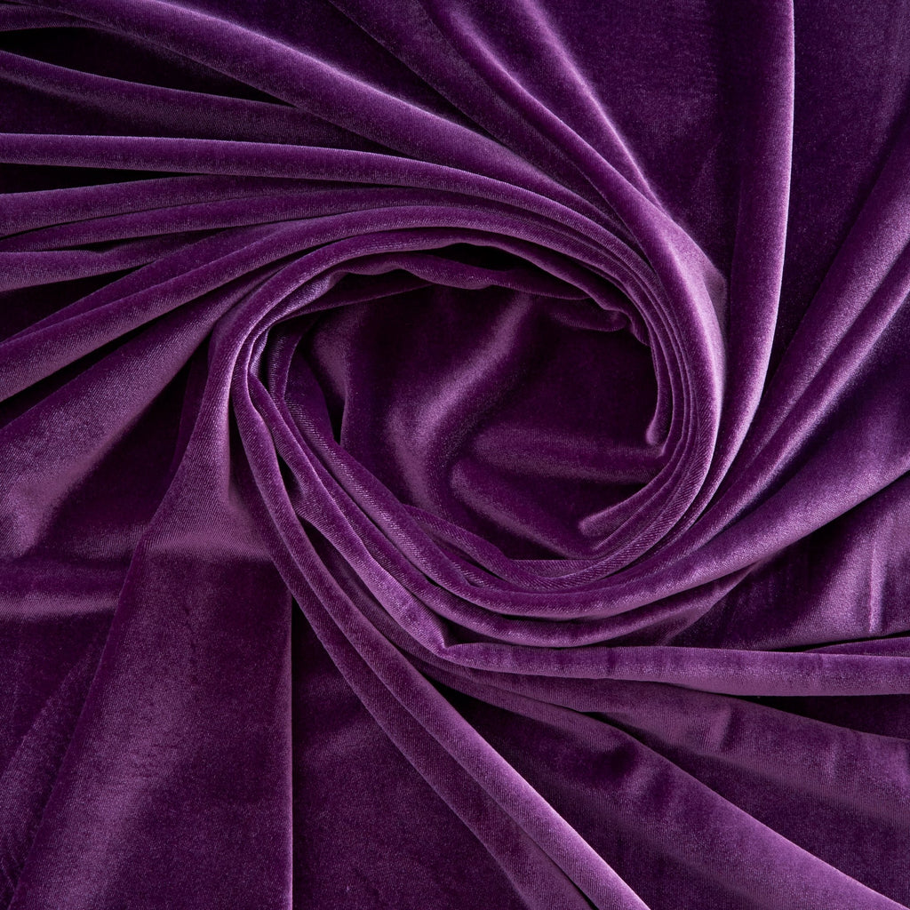 STRETCH VELVET | 323 AMETHYST DELIGHT - Zelouf Fabrics