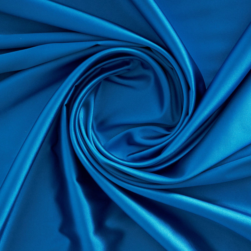 STRETCH CHARMEUSE SATIN | 7306 BLUEBERY BALLET - Zelouf Fabrics