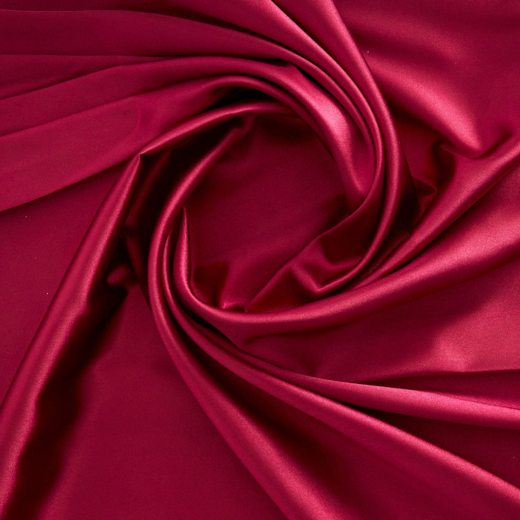 STRETCH CHARMEUSE SATIN | 7306 GARNET BALLET - Zelouf Fabrics