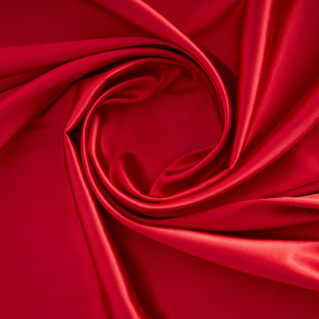 STRETCH CHARMEUSE SATIN | 7306 BA RED - Zelouf Fabrics
