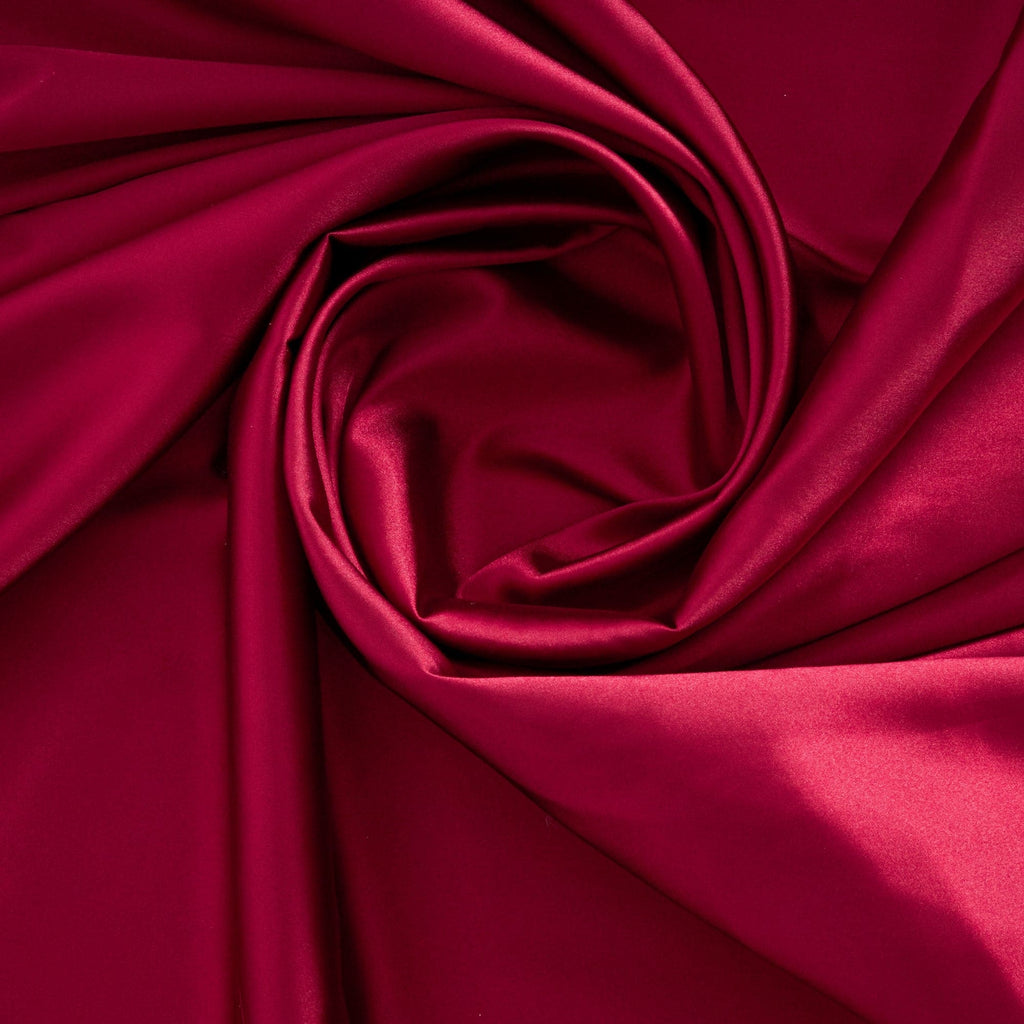 STRETCH CHARMEUSE SATIN | 7306 RED BALLET - Zelouf Fabrics