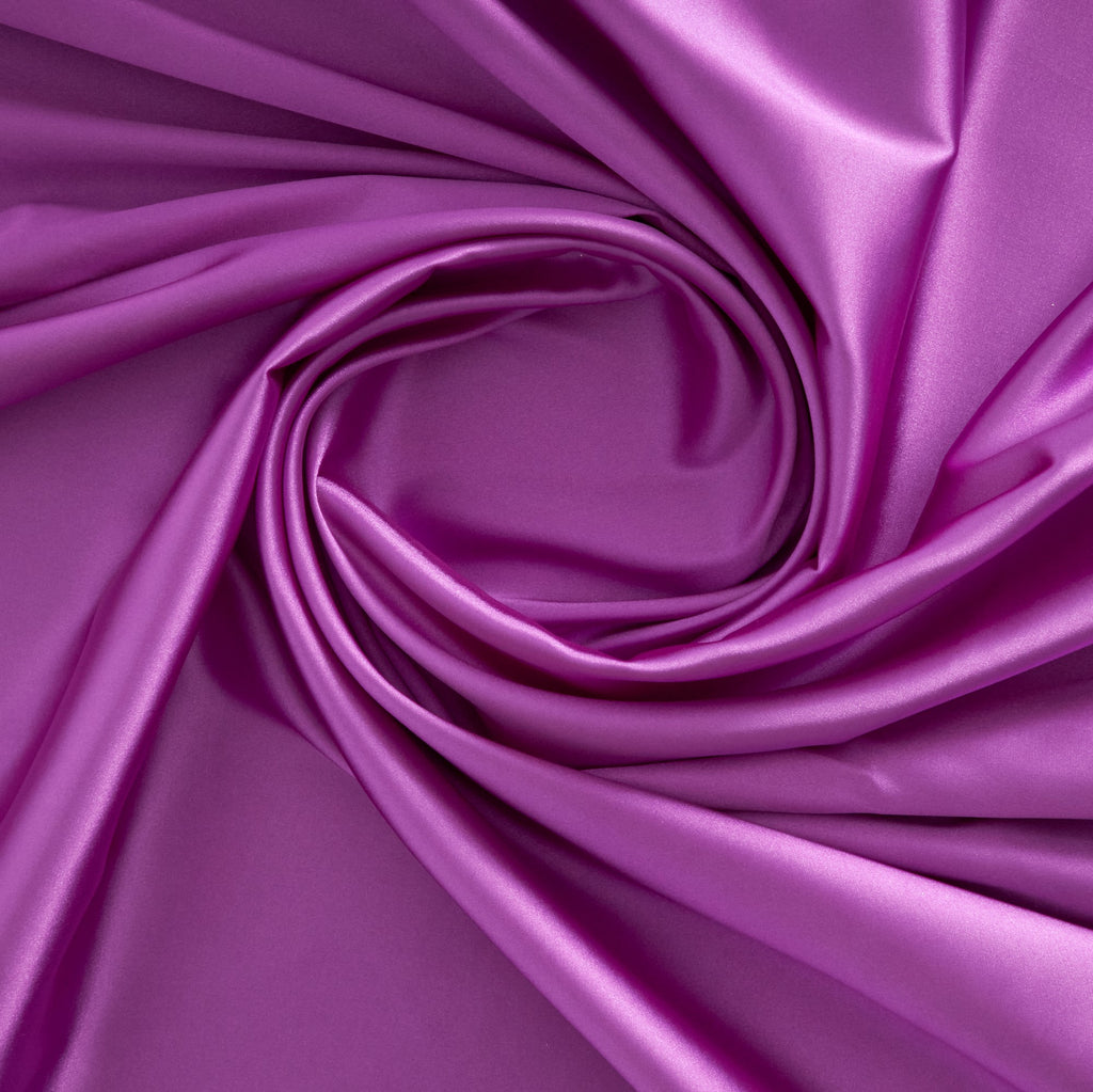 STRETCH CHARMEUSE SATIN | 7306 ORCHID PERFUME - Zelouf Fabrics