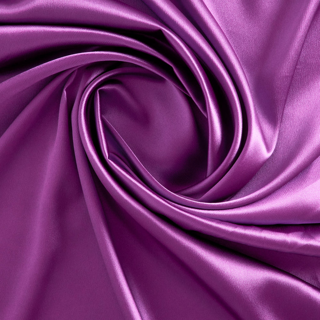 STRETCH CHARMEUSE SATIN | 7306 LAVENDER POISON - Zelouf Fabrics