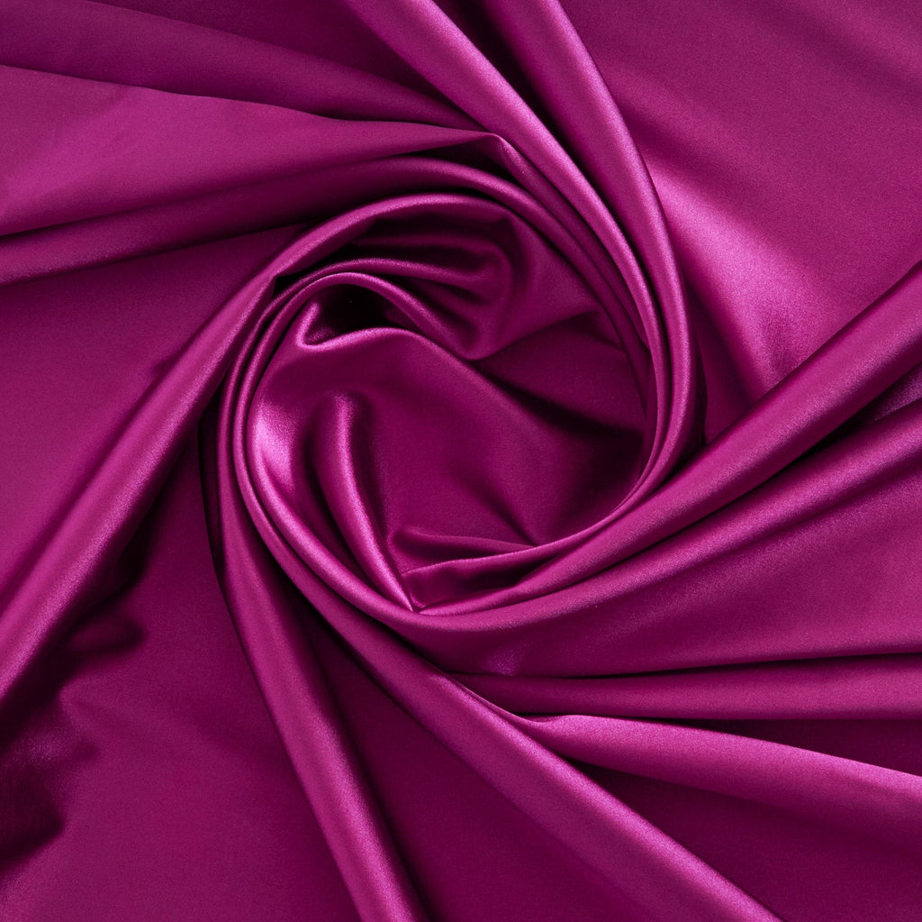 STRETCH CHARMEUSE SATIN | 7306 FUCHSIA BALLET - Zelouf Fabrics