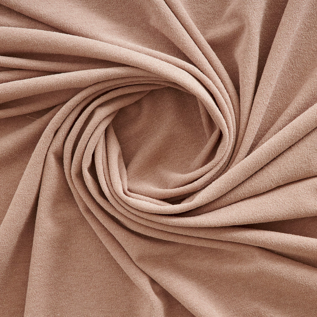 SCUBA CREPE LUREX | 5664-LUREX TAUPE MIST - Zelouf Fabrics