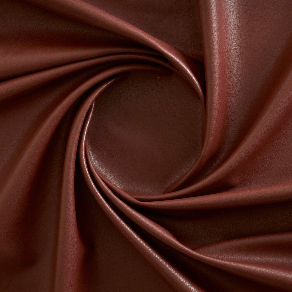 JASMINE FAUX LEATHER  | 26265 CHOCOLATE BROWN - Zelouf Fabrics