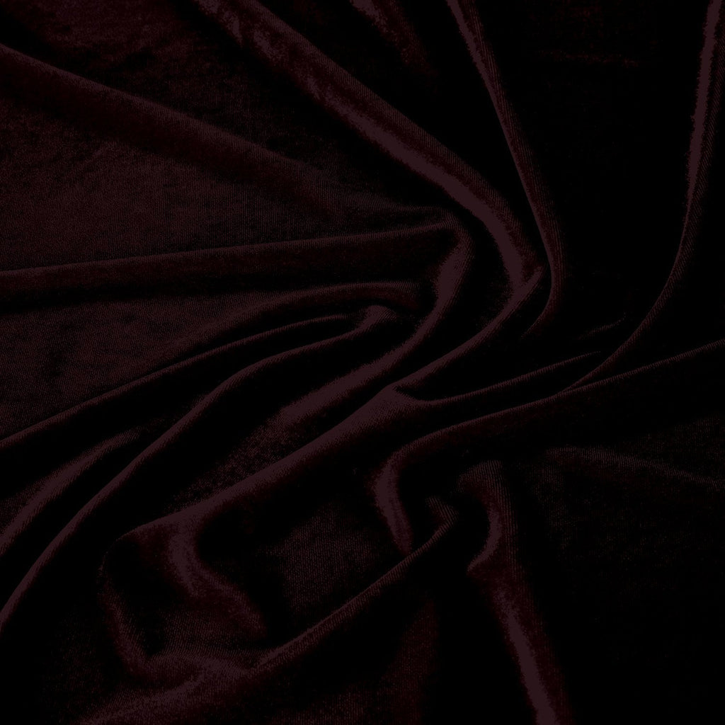 STRETCH VELVET | 323 D WINE - Zelouf Fabrics