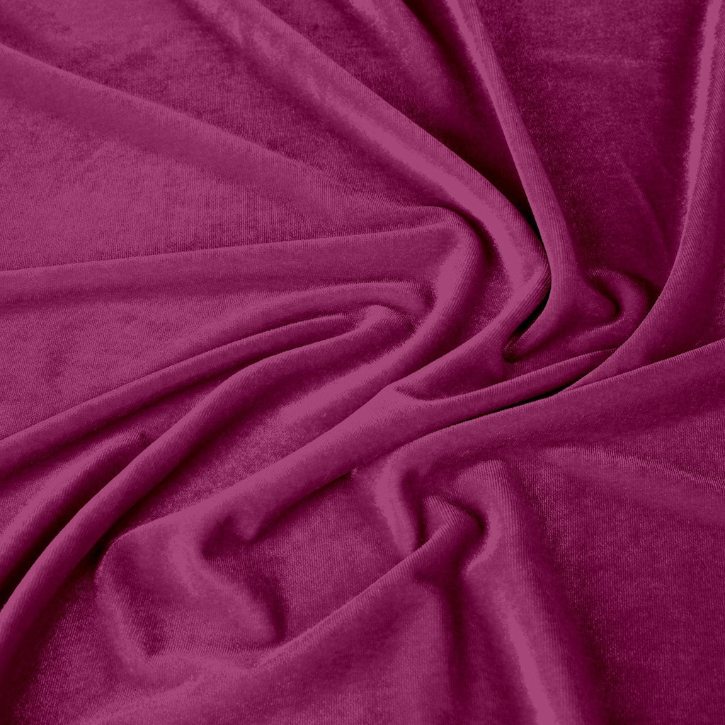 STRETCH VELVET | 323 FLORECENT CERIS - Zelouf Fabrics
