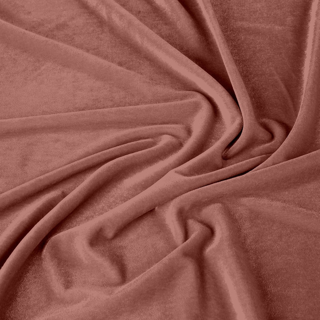 STRETCH VELVET | 323 GG DUSTY ROSE - Zelouf Fabrics