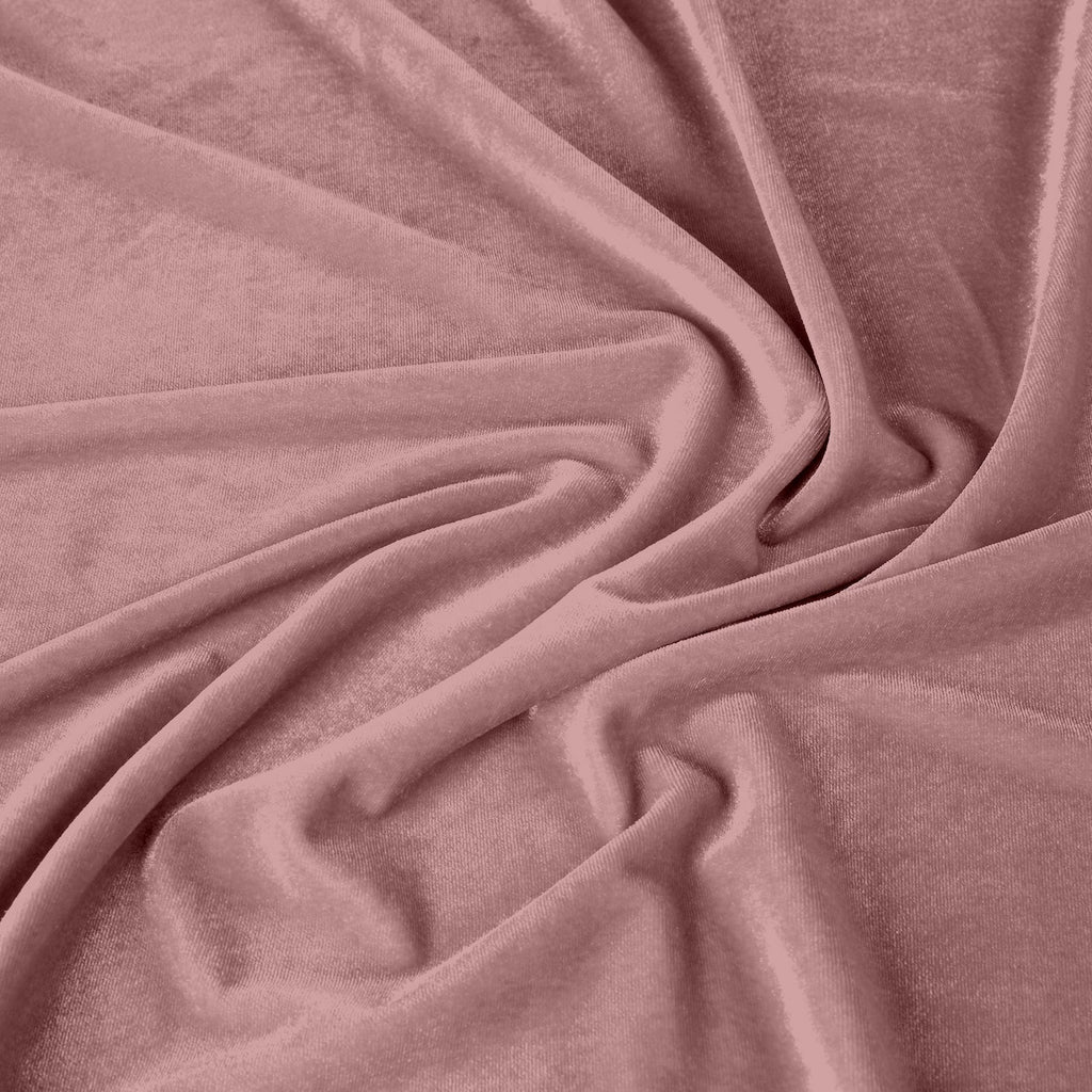 STRETCH VELVET | 323 MAUVE - Zelouf Fabrics