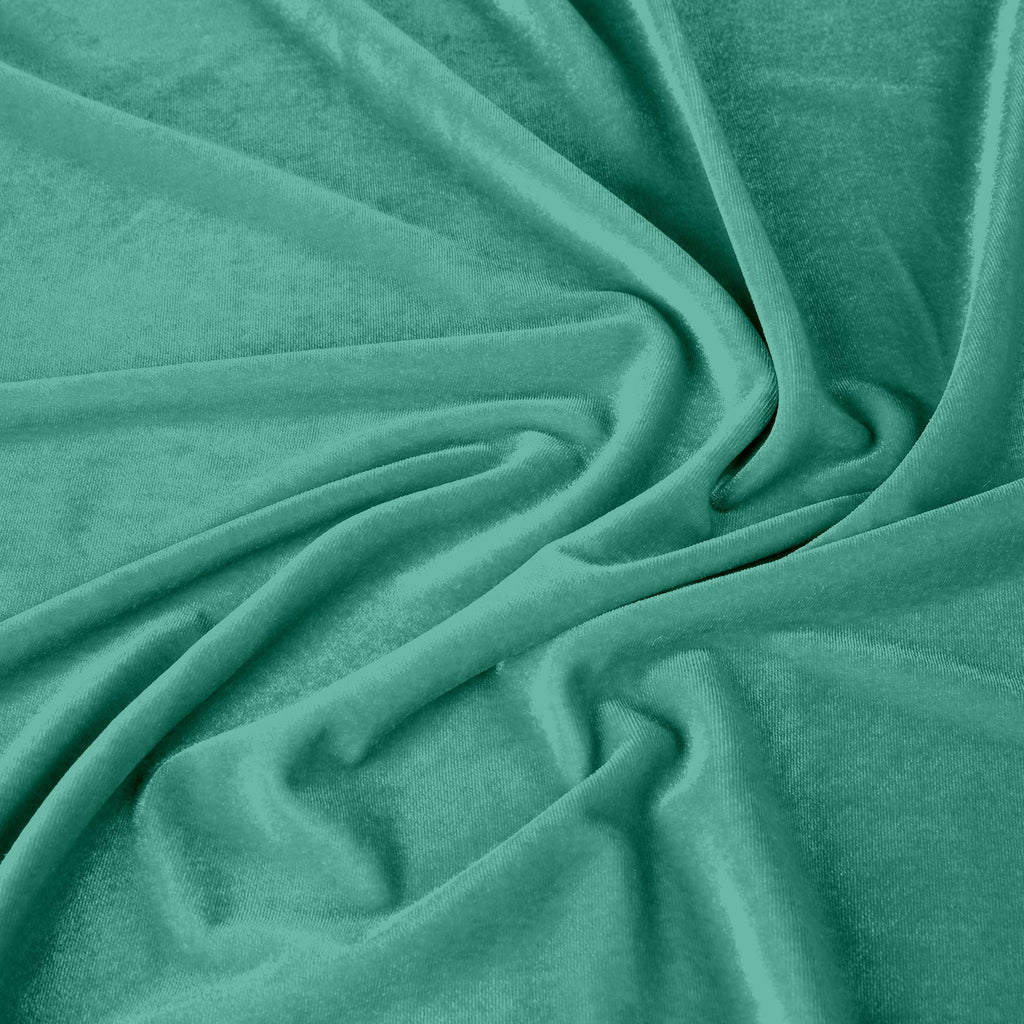 STRETCH VELVET | 323 MINT - Zelouf Fabrics