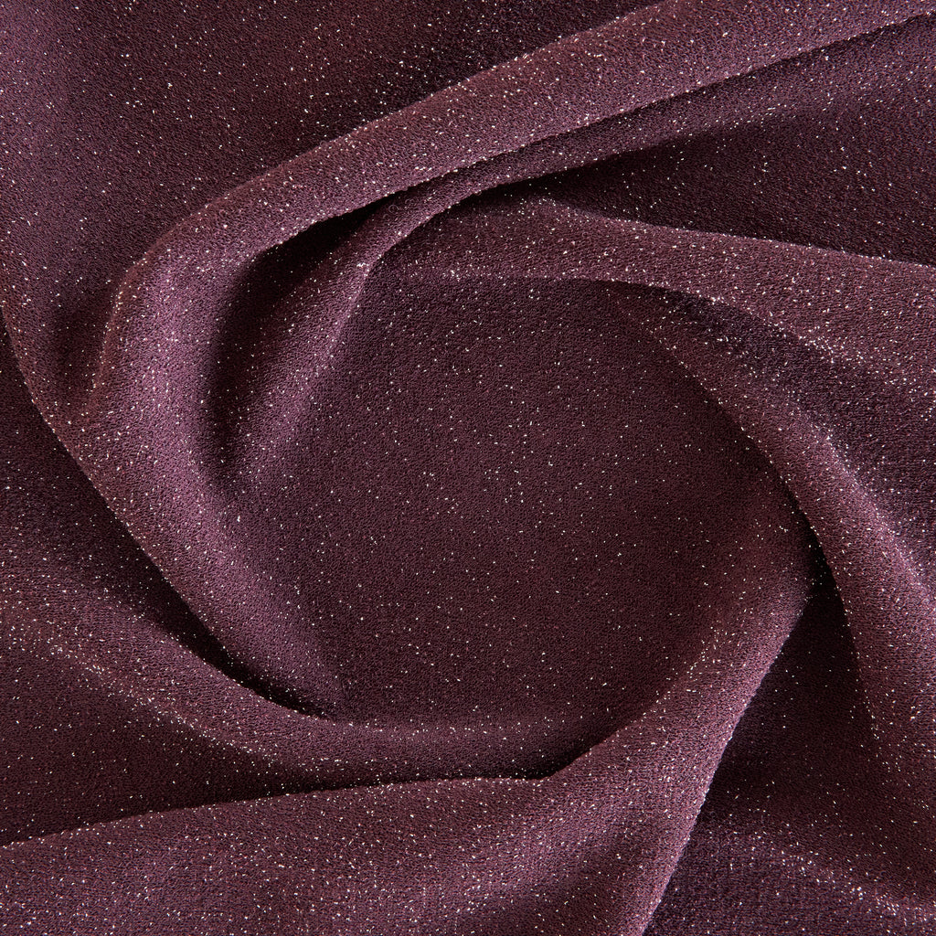 SCUBA CREPE LUREX | 5664-LUREX PLUM SHADOW - Zelouf Fabrics