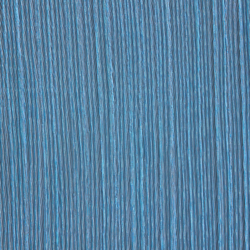 ABY LUREX CRINKLED MESH | 26018PLT AZURE/BLUE - Zelouf Fabrics