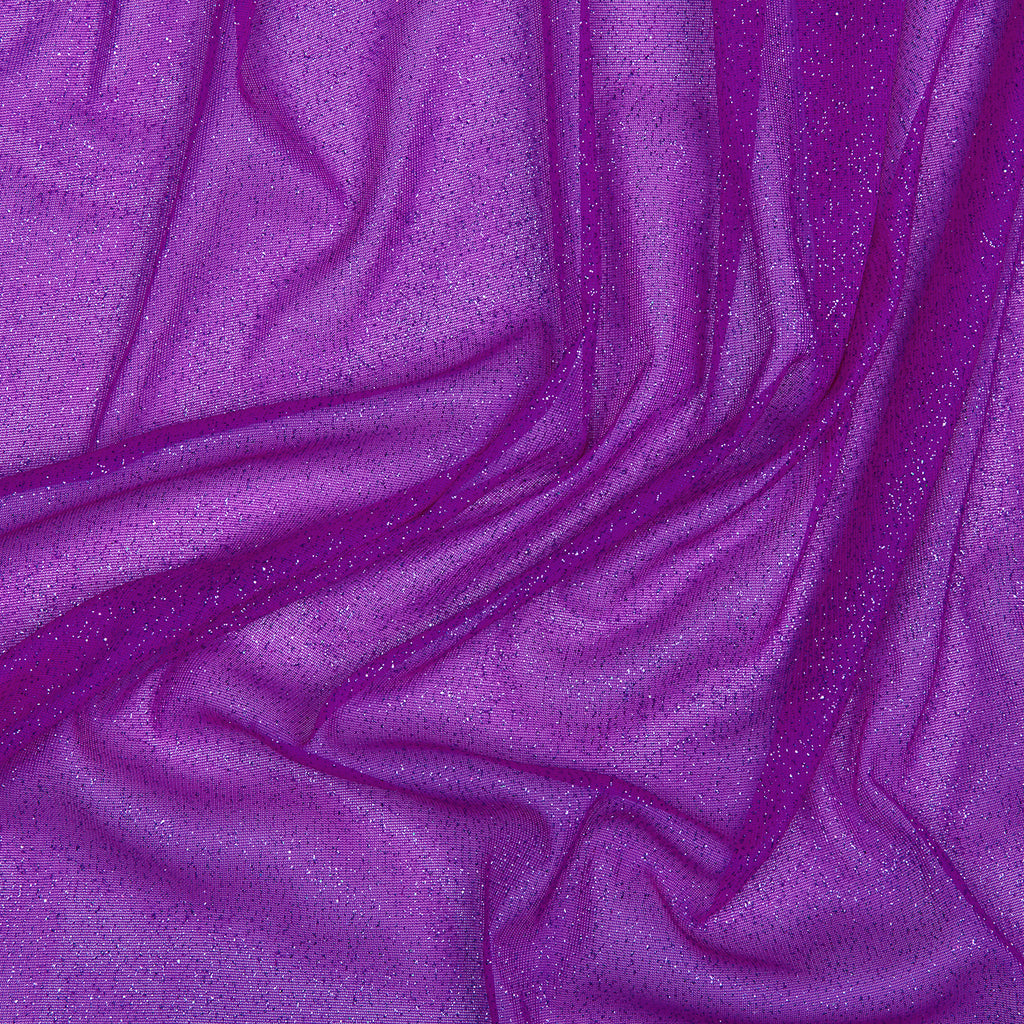 ROLLER GLITTER CHIFFON | 4233 TRUFFLE PURPLE - Zelouf Fabrics