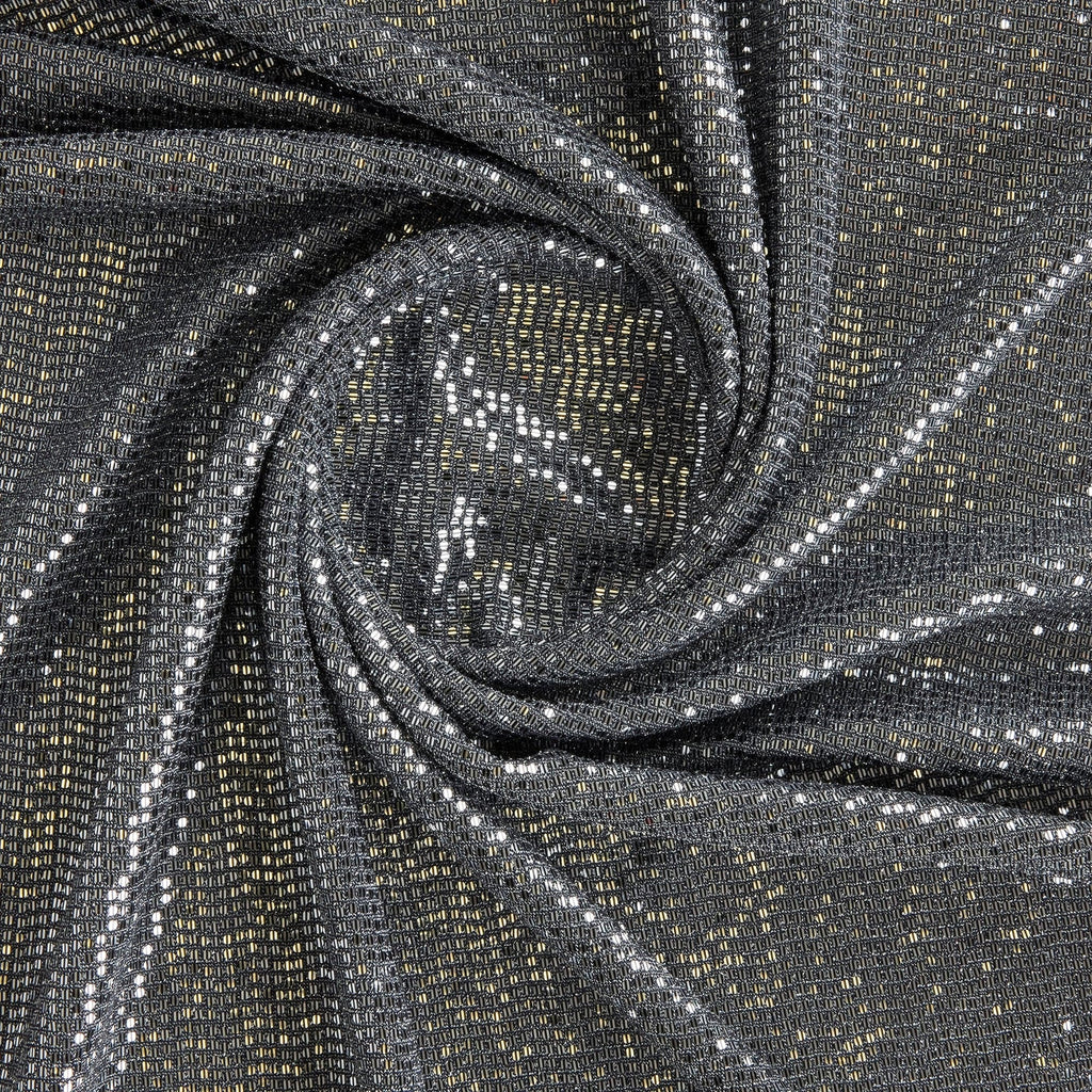 COLOR STRIPE TRANS METALLIC KNIT  | 25556-TRANS PERFECT NAVY - Zelouf Fabrics